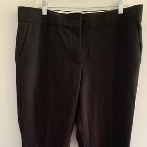 Loft Marisa ankle crop black dress pant